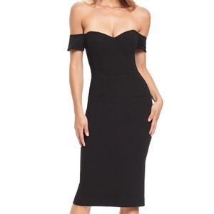 DRESS THE POPULATION CREPE PENCIL Dress, XL ,NEW